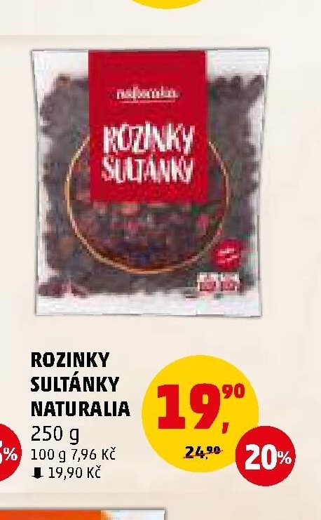 Rozinky sultánky Naturalia