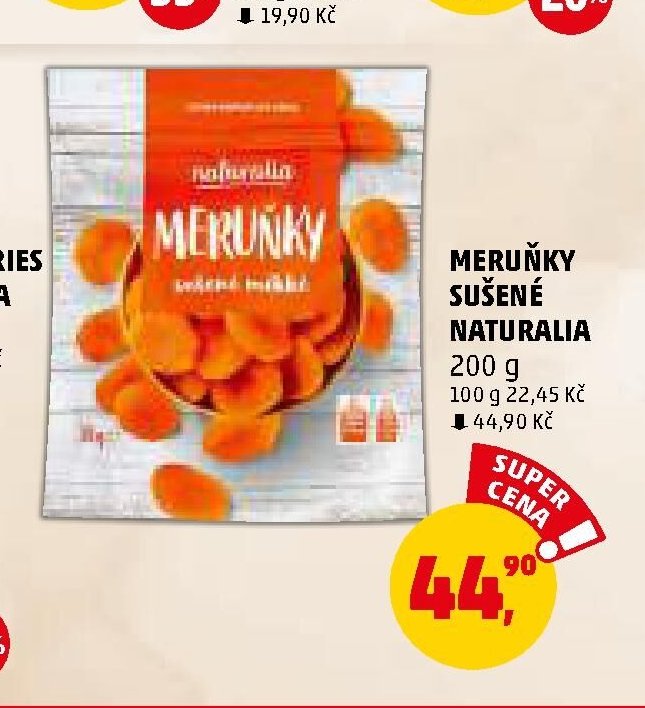 Meruňky sušené Naturalia