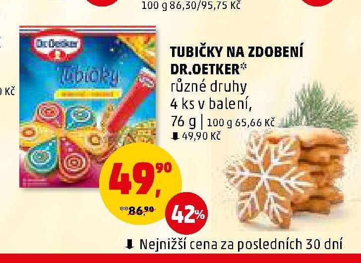 TUBIČKY NA ZDOBENÍ DR.OETKER
