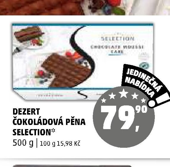 DEZERT ČOKOLÁDOVÁ PĚNA SELECTION
