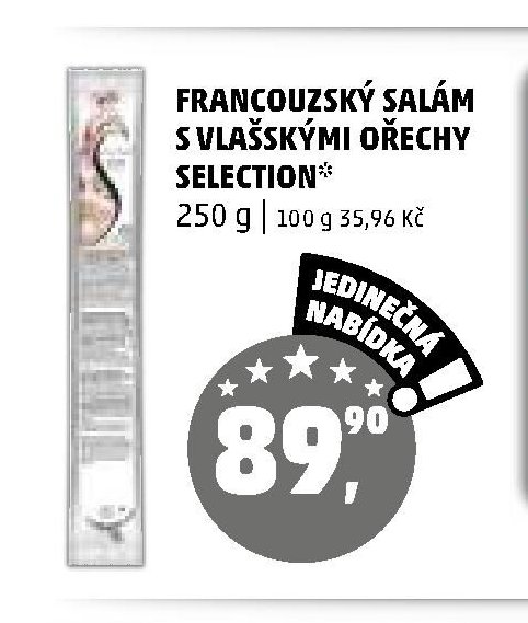 FRANCOUZSKÝ SALÁM S VLAŠSKÝMI OŘECHY SELECTION
