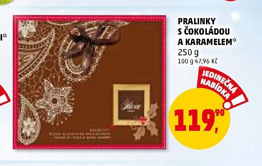 PRALINKY S ČOKOLÁDOU A KARAMELEM