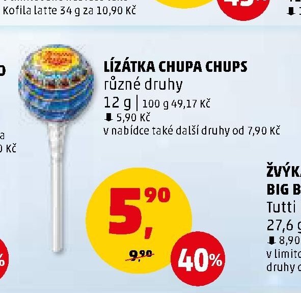 LÍZÁTKA CHUPA CHUPS