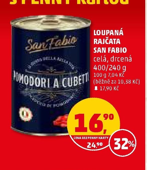 Loupaná rajčata San Fabio