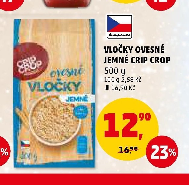 Vločky ovesné jemné Crip Crop