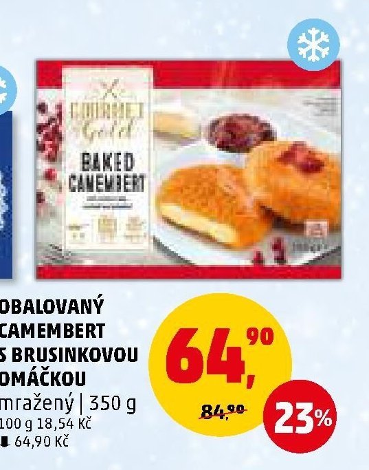 OBALOVANÝ CAMEMBERT S BRUSINKOVOU OMÁČKOU