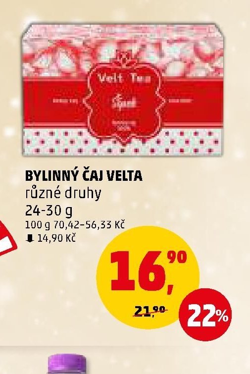 BYLINNÝ ČAJ VELTA
