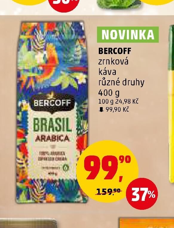 BERCOFF zrnková káva