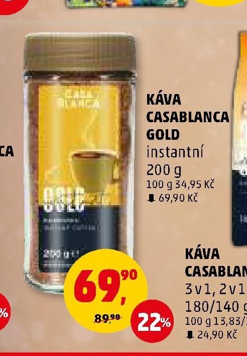 KÁVA CASABLANCA GOLD instantní