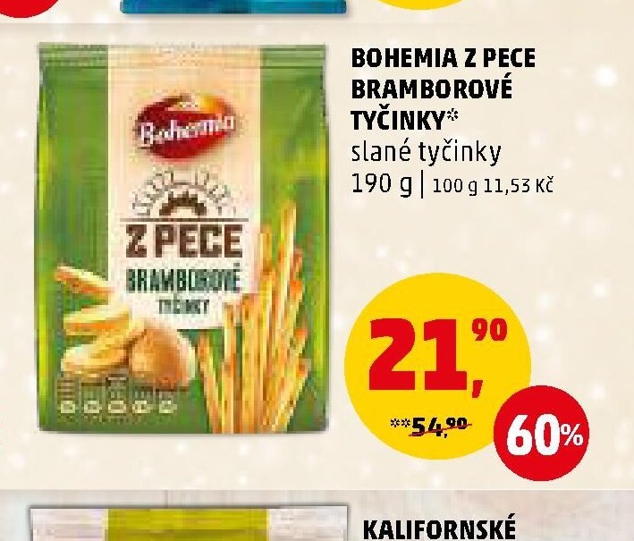 BOHEMIA Z PECE BRAMBOROVÉ TYČINKY slané tyčinky