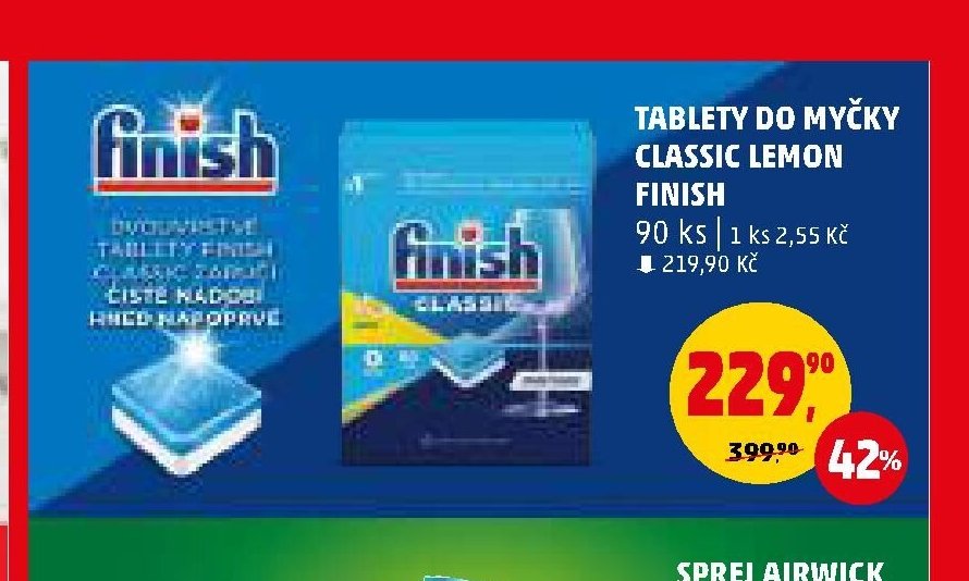 TABLETY DO MYČKY CLASSIC LEMON FINISH