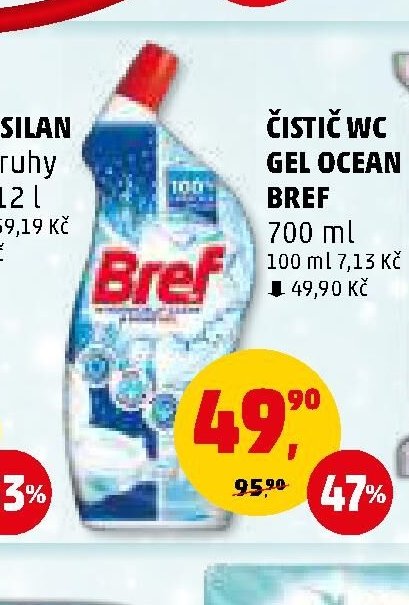 ČISTIČ WC GEL OCEAN BREF
