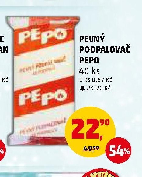 PEVNÝ PODPALOVAČ PEPO