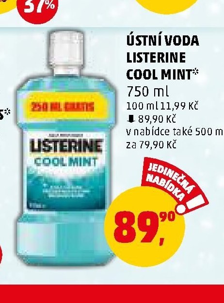 ÚSTNÍ VODA LISTERINE COOL MINT