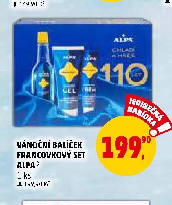 VÁNOČNÍ BALÍČEK FRANCOVKOVÝ SET ALPA