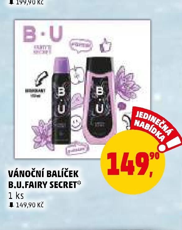 VÁNOČNÍ BALÍČEK B.U. FAIRY SECRET