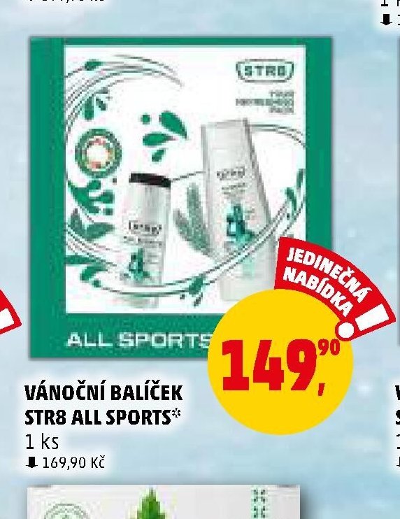VÁNOČNÍ BALÍČEK STR8 ALL SPORTS