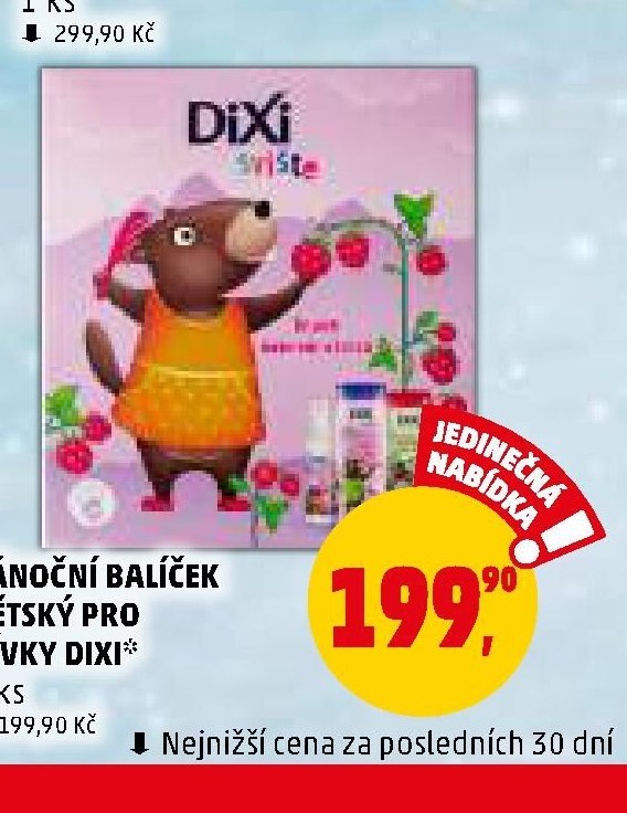 VÁNOČNÍ BALÍČEK DĚTSKÝ PRO DÍVKY DIXI
