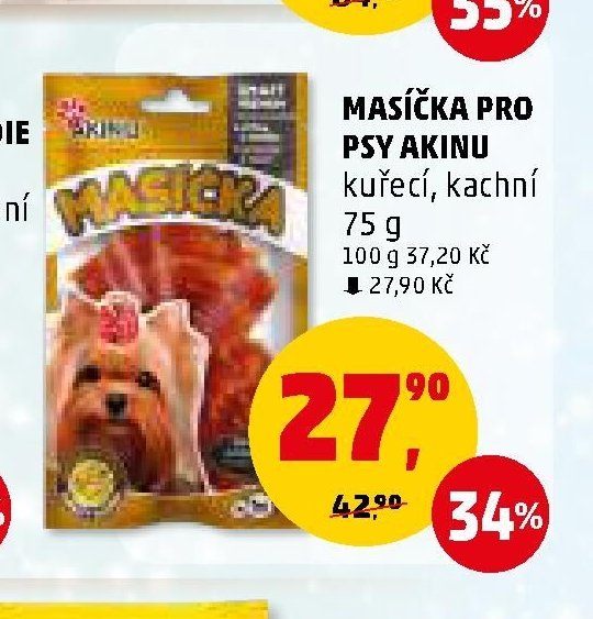 MASÍČKA PRO PSY AKINU kuřecí, kachní