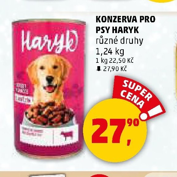 KONZERVA PRO PSY HARYK různé druhy