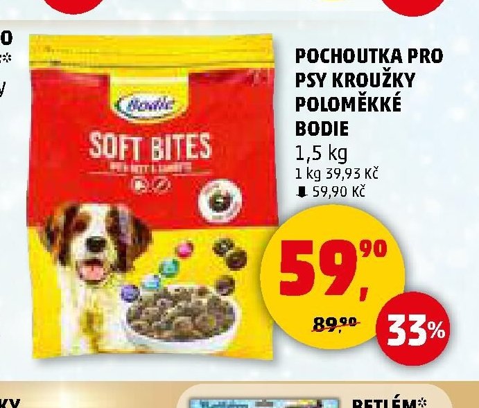 POCHOUTKA PRO PSY KROUŽKY POLOMĚKKÉ BODIE