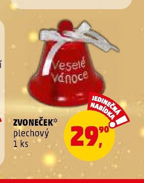 ZVONEČEK* plechový
