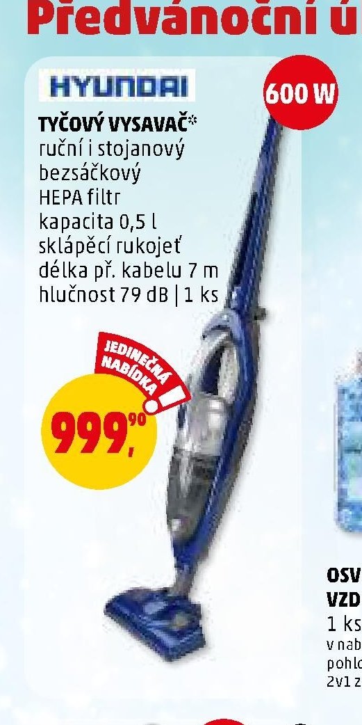 Hyundai tyčový vysavač