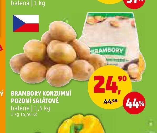 BRAMBORY KONZUMNÍ POZDNÍ SALÁTOVÉ