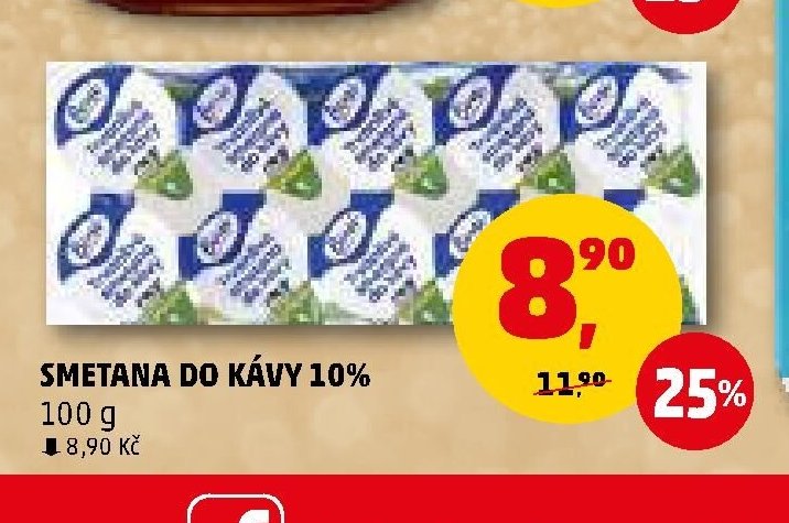 Smetana do kávy 10%