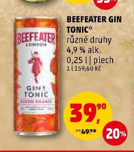 BEEFEATER GIN TONIC