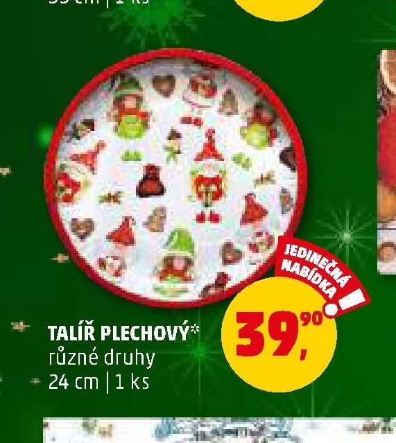 TALÍŘ PLECHOVÝ