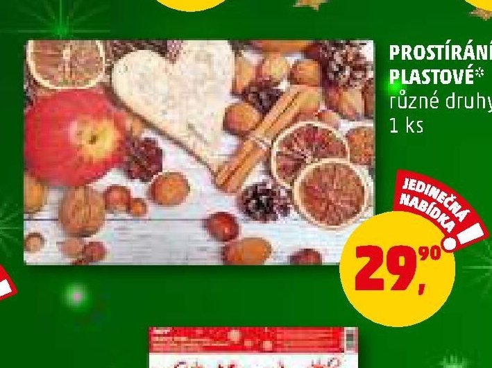 PROSTÍRÁNÍ PLASTOVÉ