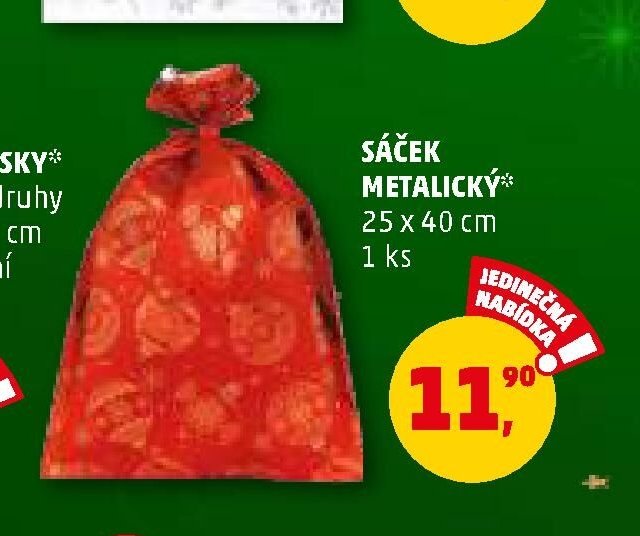 SÁČEK METALICKÝ