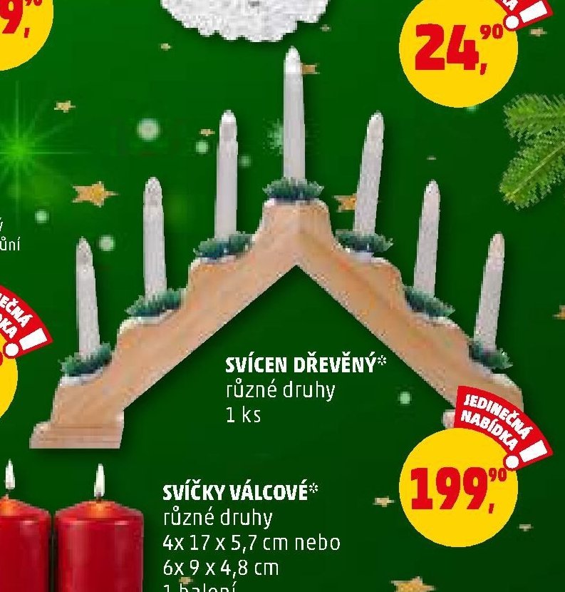 SVÍCEN DŘEVĚNÝ