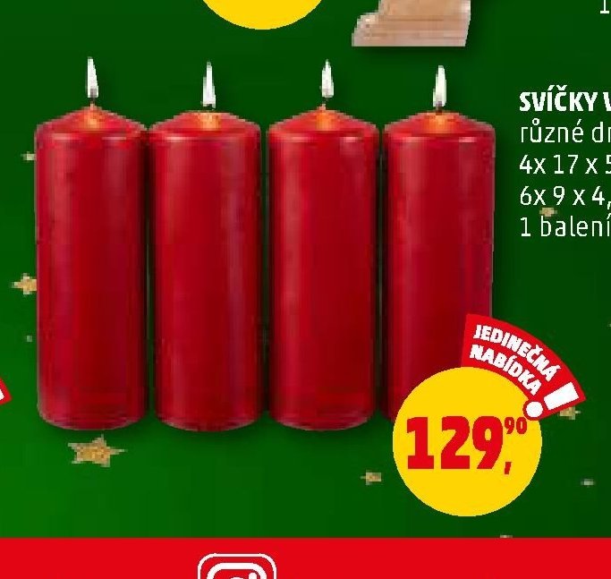 SVÍČKY VÁLCOVÉ