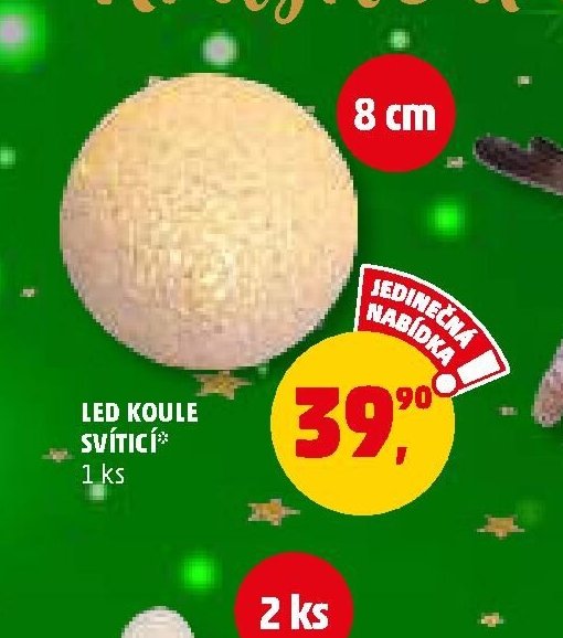 LED KOULE SVÍTÍCÍ