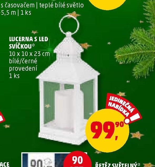 LUCERNA S LED SVÍČKOU