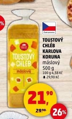 TOUSTOVÝ CHLÉB KARLOVA KORUNA