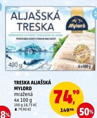 Aljašská treska mražená Mylord