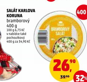 Bramborový salát Karlova Koruna