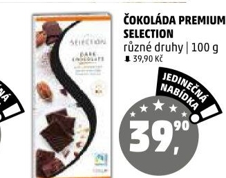 Čokoláda Premium Selection