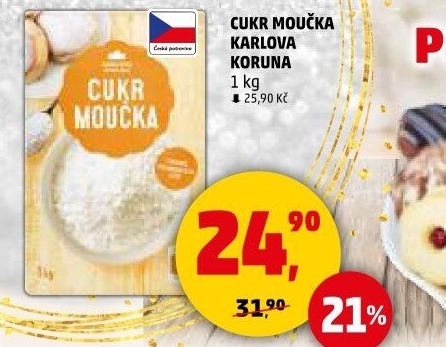Cukr moučka Karlova Koruna