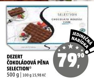 Dezert čokoládová pěna Selection