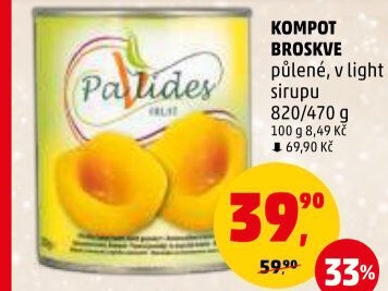 Kompot broskve Pavlides