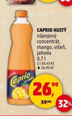 Nápojový koncentrát Caprio hustý
