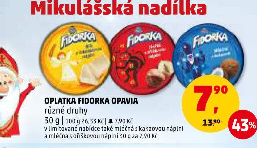 Oplatky Fidorka Opavia