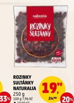 Rozinky Sultánky Naturalia