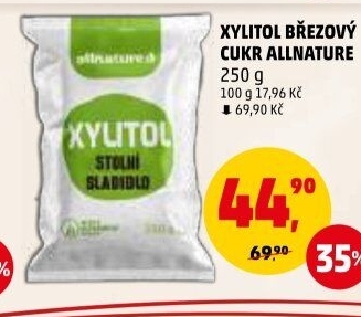 Sladidlo březový cukr Xylitol Allnature