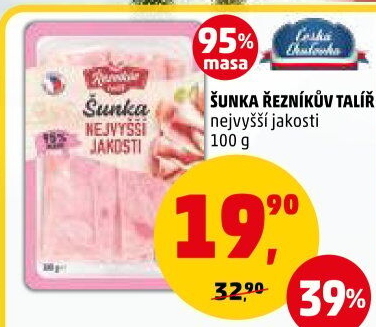 Šunka nejvyšší jakosti Řezníkův talíř