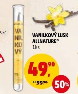 Vanilkový lusk Allnature